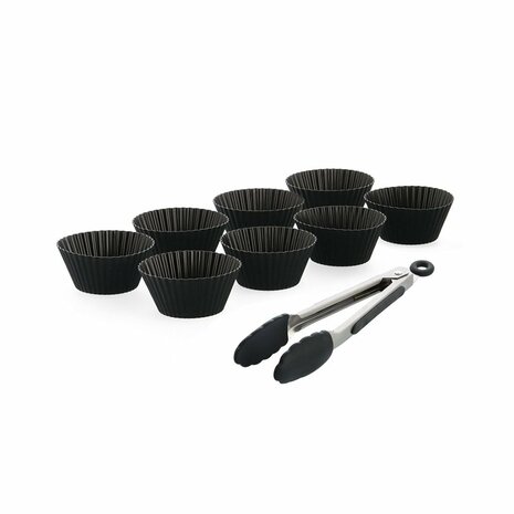 GreenPan Bistro Dual Zone Airfryer 2x 4L 3000W + 9-delige Bakset Zwart