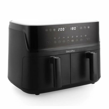 GreenPan Switch Airfryer 2x5L 3000W Zwart