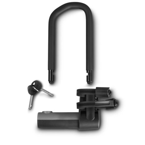 Hama Fiets-Beugelslot met Sleutel + Houders ART 2 Staal/Zwart