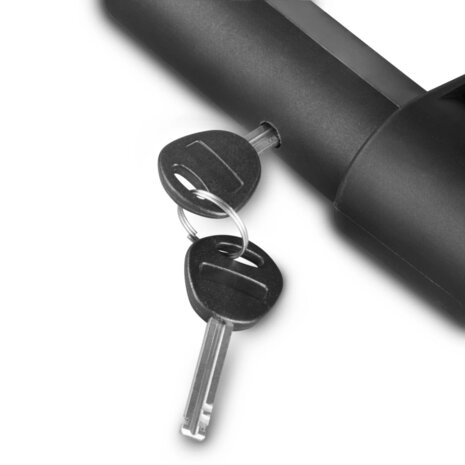 Hama Fiets-Beugelslot met Sleutel + Houders ART 2 Staal/Zwart