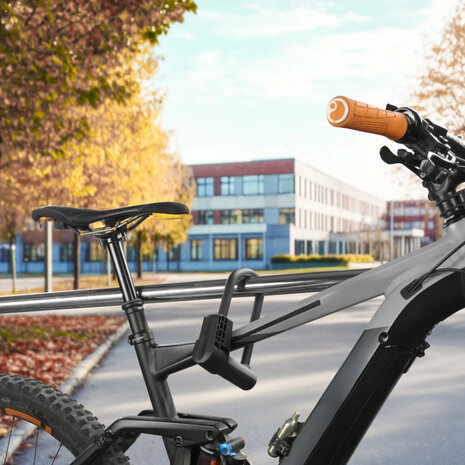 Hama Fiets-Beugelslot met Sleutel + Houders ART 2 Staal/Zwart