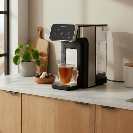 Inventum HWD725B Heetwaterdispenser 2L 2600W Zwart/RVS