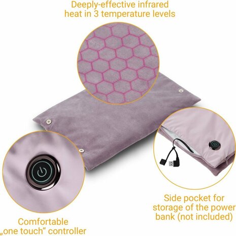 Medisana OL 400 Handwarmer 42x27 cm Paars