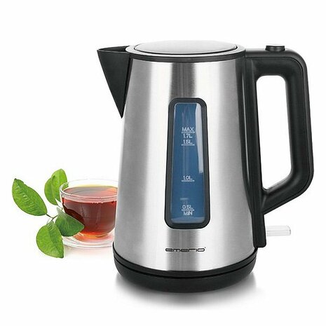 Emerio WK-122829 Waterkoker 1.7L 2200W RVS/Zwart