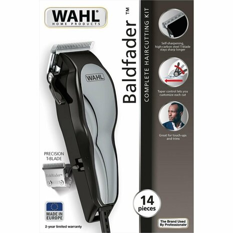 Wahl Baldfader Clipper Trimmer Chroom/Zwart