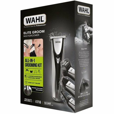 Wahl Elite Groom Mulitgroomer Zwart/Chroom