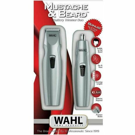 Wahl Mustache &amp; Beard Combo Trimmer Zilver