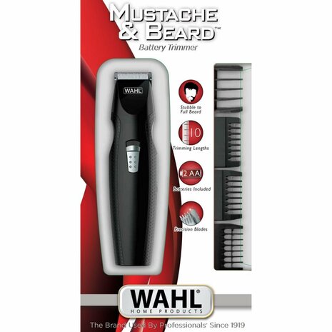 Wahl Mustache &amp; Beard Trimmer Zwart