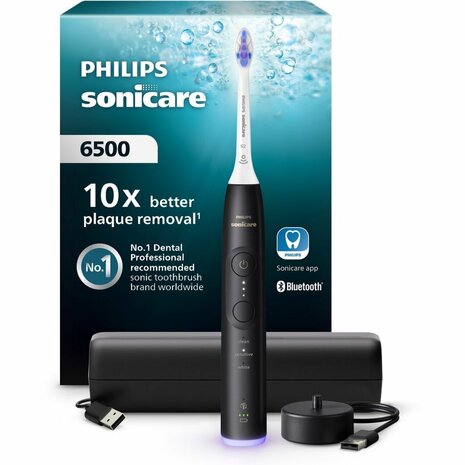 Philips HX7411/02 Sonicare 6500 Series Elektrische Tandenborstel Zwart