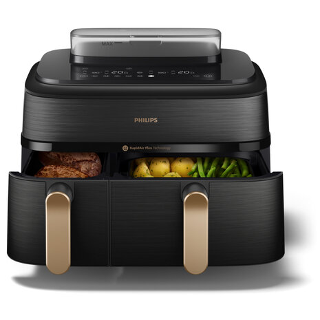 Philips NA552/00 5000 Series Airfryer 9L 2750W Zwart/Goud