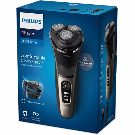 Philips S3242/12 3000 Series Scheerapparaat Zwart/Zilver