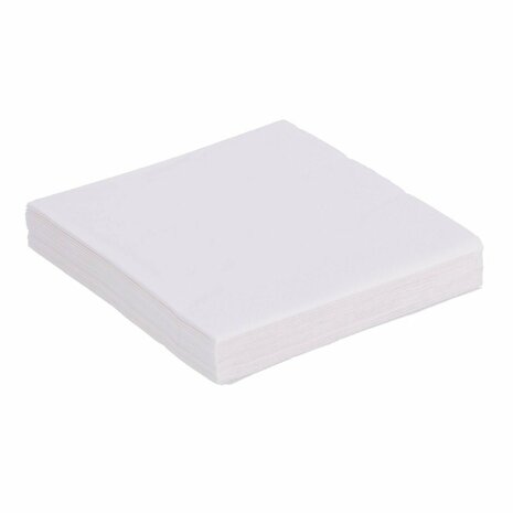 Duni Bio 3-Laags Papieren Servetten 33x33 cm 20 Stuks Wit
