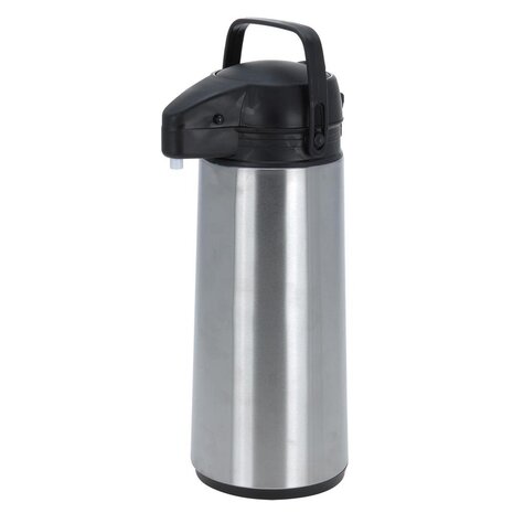 Thermoskan met Pomp 1.8L RVS/Zwart