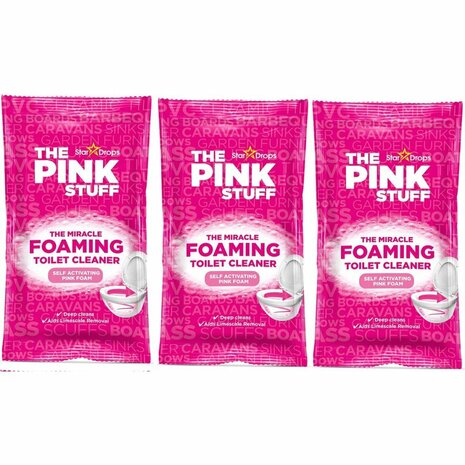 The Pink Stuff Foam Toilet Cleaner 3x100 gr