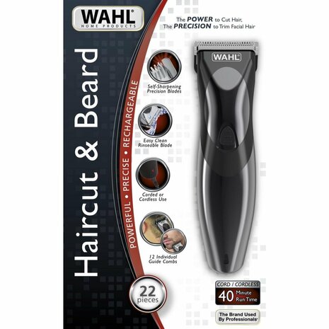 Wahl Haircut &amp; Beard Tondeuse Zwart