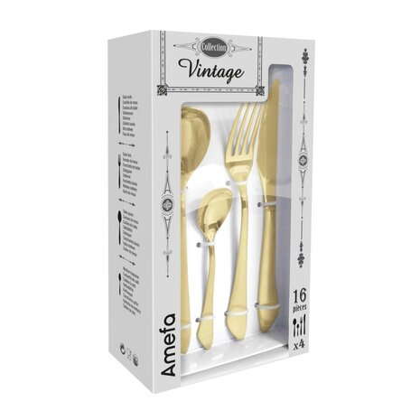 Amefa Vintage Collection Bestekset 16-delig Champagne