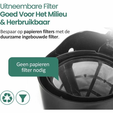 Emerio CME-116801 Compact Koffiezetapparaat Zwart