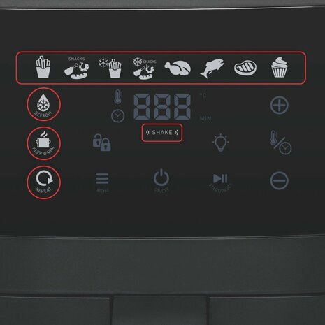 Fritel Airfryer SnackTastic 7520 Heteluchtfriteuse 6L 1500W Zwart