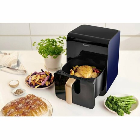 Panasonic NF-CC600AXE Airfryer 6L 1450W Blauw/Zwart/Goud