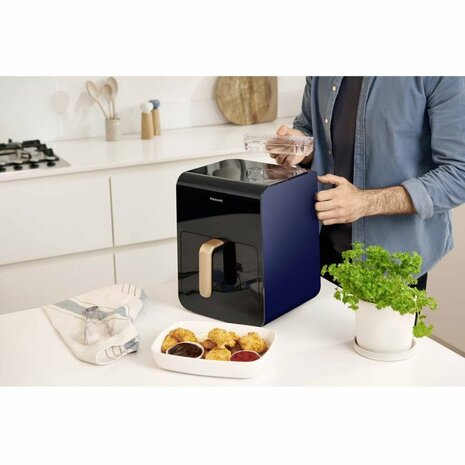 Panasonic NF-CC600AXE Airfryer 6L 1450W Blauw/Zwart/Goud