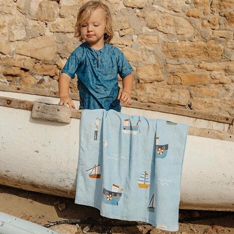 Little Dutch Sailors Bay Strandlaken 60x120 cm Lichtblauw