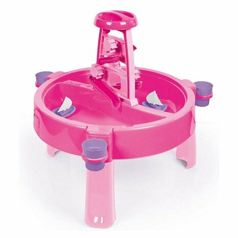 Dolu 2-in-1 Watertafel &amp; Zandtafel met Accessoires Roze 98x98x77cm