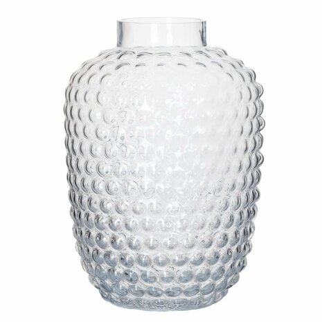 Glazen Bubbel Vaas 25x18 cm Transparant