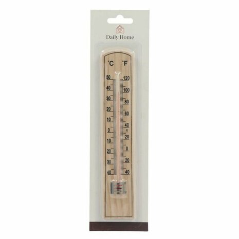 Daily Home Houten Kamer Thermometer 20 cm