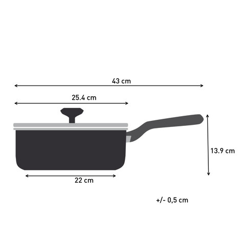 Tefal Cook &amp; Change Keramisch Hapjespan 24 CM PFAS-vrij  Met deksel Keramische antiaanbaklaag Geschikt voor Inductie