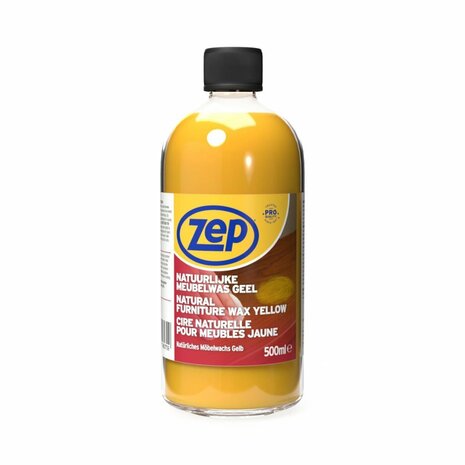 Zep Natuurlijke Meubelwas Geel 500 ml
