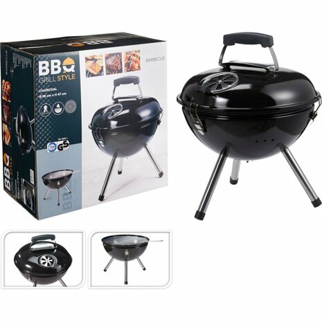 BBQ Gril Style BBQ Bol 38x47 cm Zwart