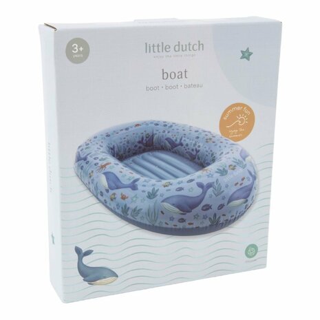 Little Dutch Ocean World Bootje 100x67 cm Blauw