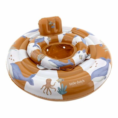Little Dutch Ocean World Babyfloat 67 cm Oranje/Wit