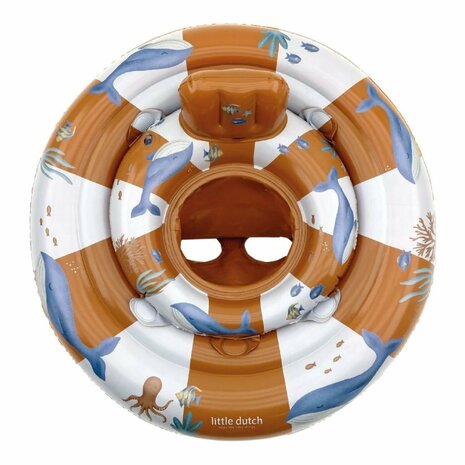 Little Dutch Ocean World Babyfloat 67 cm Oranje/Wit