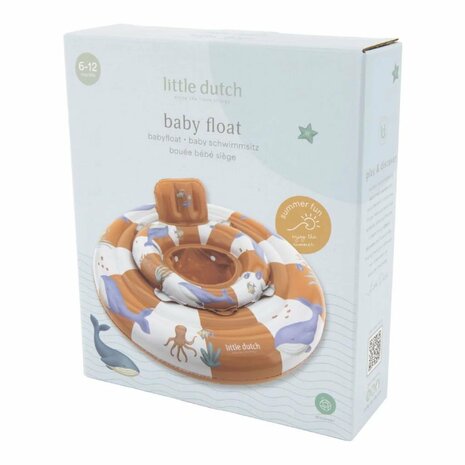 Little Dutch Ocean World Babyfloat 67 cm Oranje/Wit