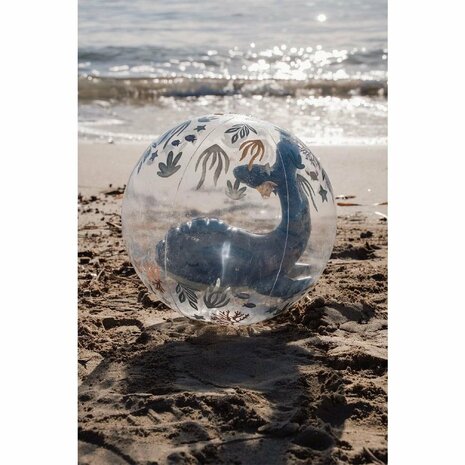 Little Dutch Ocean World Strandbal 3D 35 cm Transparant