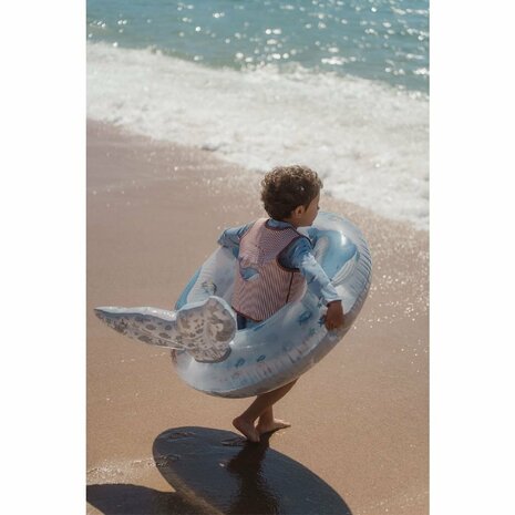Little Dutch Ocean World Zwemring met Staart 91 cm Blauw/Transparant