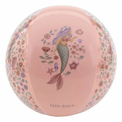 Little Dutch Dreamy Mermaid Strandbal 35 cm Roze