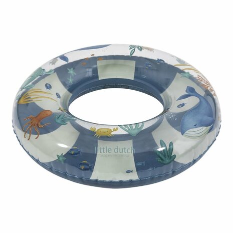Little Dutch Ocean World Zwemring 50 cm Blauw/Wit