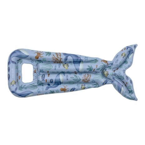 Little Dutch Ocean World Luchtbed met Staart 118 cm Blauw
