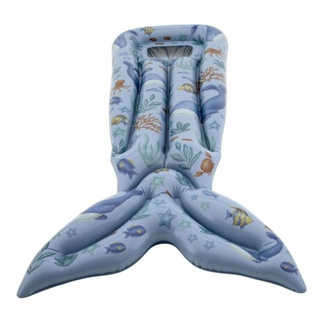 Little Dutch Ocean World Luchtbed met Staart 118 cm Blauw