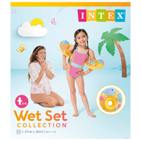 Intex Wet Set Collection Little Sea Pals Zwemmouwtjes 3-6 Jaar Geel
