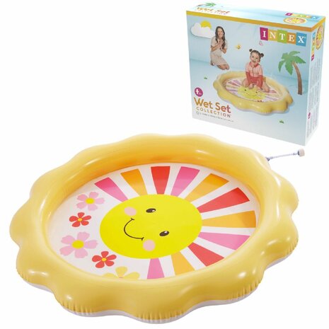 Intex Wet Set Collection Sunny Rays Sproeier Badje 104x13 cm Geel