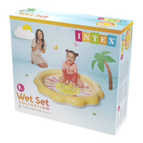 Intex Wet Set Collection Sunny Rays Sproeier Badje 104x13 cm Geel