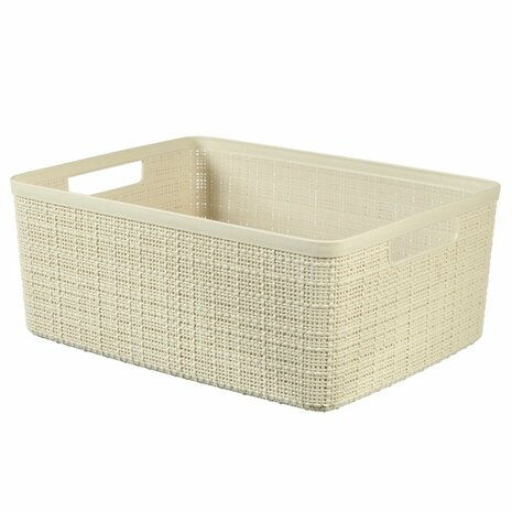 Curver Opbergmand Jute-Look 12L Cr&egrave;me