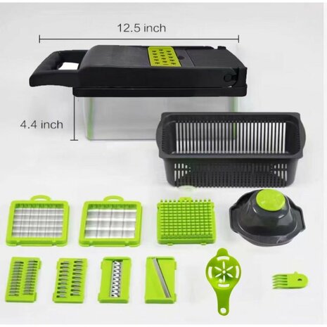 Mesa Living Multifunctionele Snijder Zwart/Groen