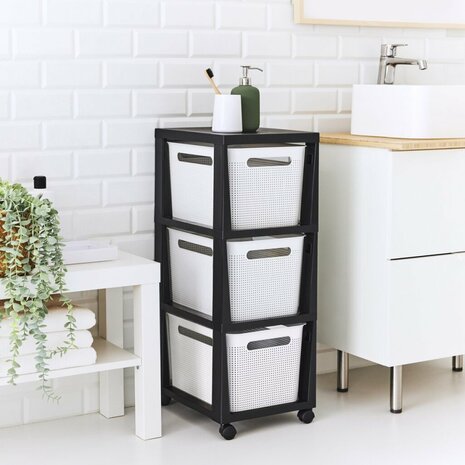 Rotho Brisen Design Ladekast 3x16L Wit