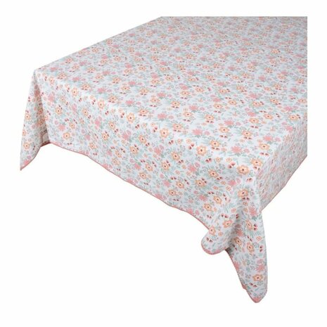 Linen&amp;More Life in Bloom Tafelkleed 140x250 cm Roze/Katoen