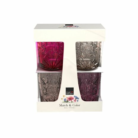 Royal Leerdam Match&amp;color Pink Set 4