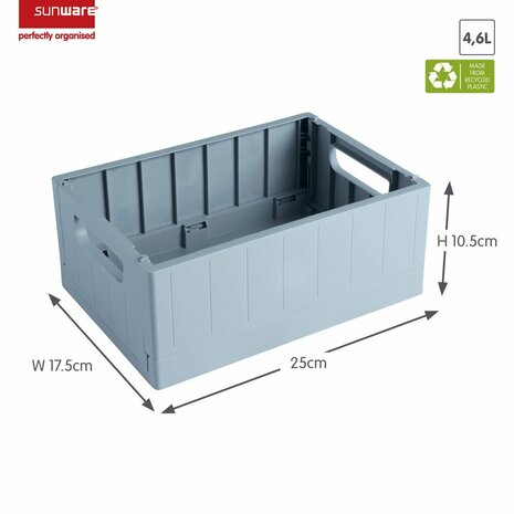 Sunware Sigma Home Vouwkrat 4.6L 25x17.5x10.5 cm Lichtblauw